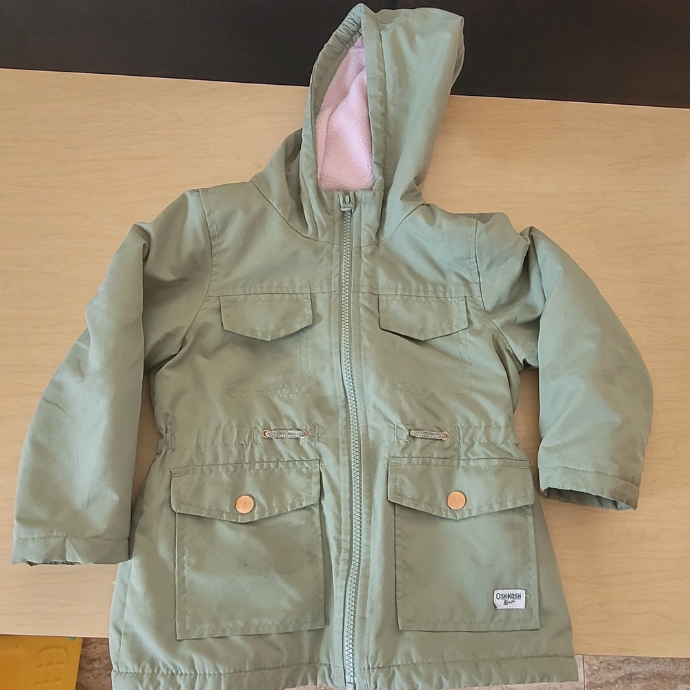 OshKosh B'gosh Green Hooded Puffer Coat